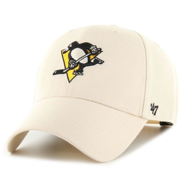 47 Brand Snapback Cap NHL Pittsburgh Penguins naturlig beige