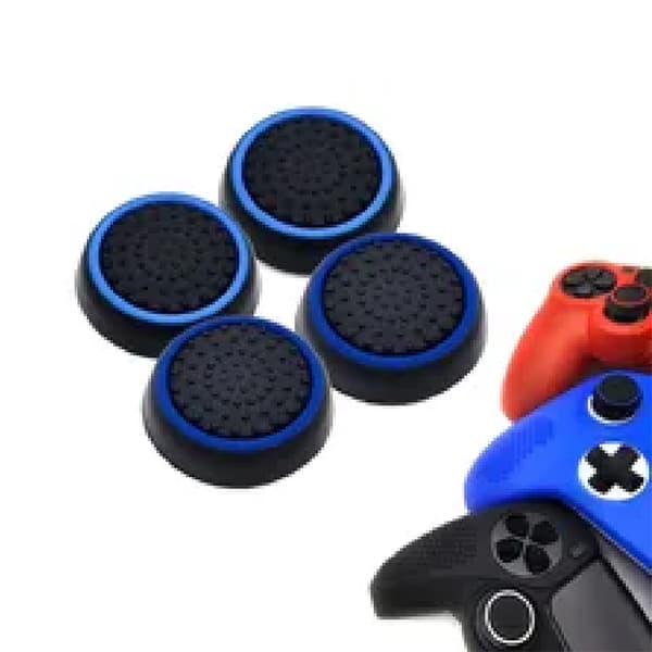 Lysende silikone tommelfingergreb til gamepads (4-pak)
