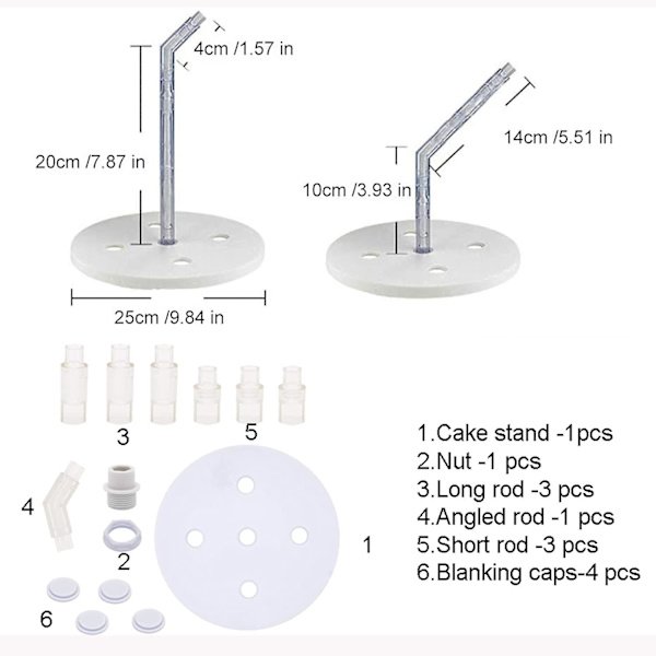 Kakan Häll Kit Anti Gravity Cake Stativ Återanvändbar DIY Dekorativ Kaka Kit Bakverktyg Skapa Unik