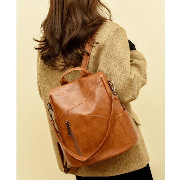 New Anti-Theft PU Backpack