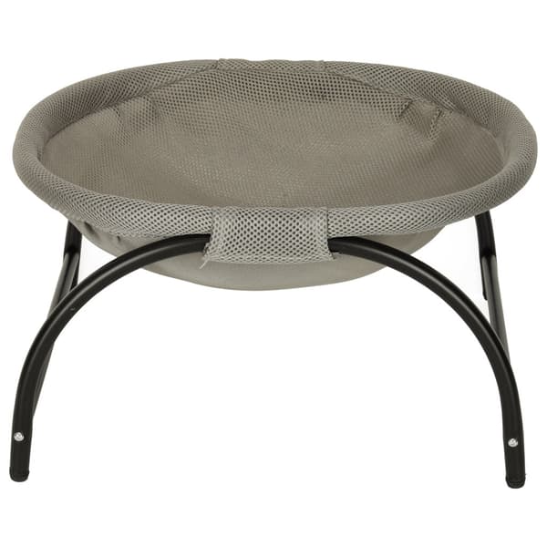 Elevated Cat Bed Hammock with Metal Frame, Foldable Grey 44x40cm