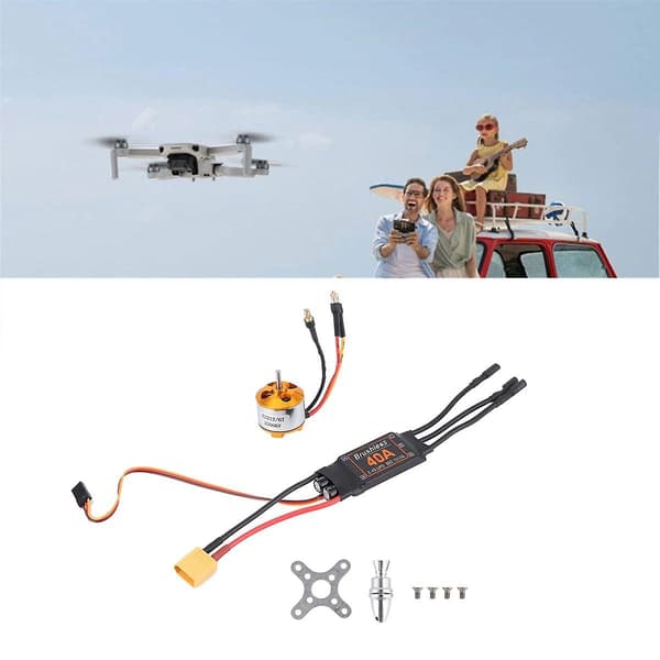 2212 2200KV Motor+40A ESC+6035 Propeller+Propeller Protector Elektrisk Motor Kit för RC Flygplan Mot