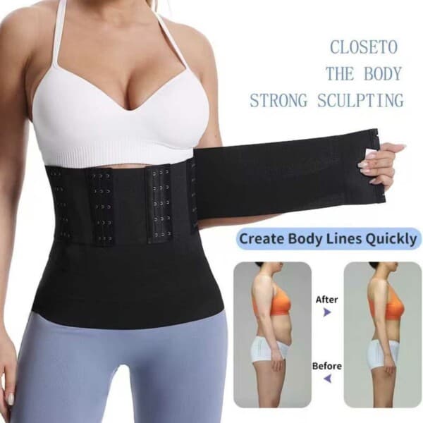 Free Size Corset Waist Shaper 3m Black