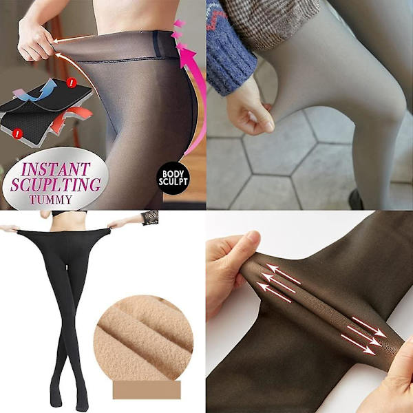 Termiska Strumpbyxor Hudfärg, Termiska Strumpbyxor Kvinna, Varma Vinter Leggings
