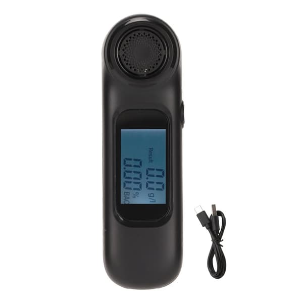Portable USB Rechargeable Alcohol Tester with Digital LCD Display