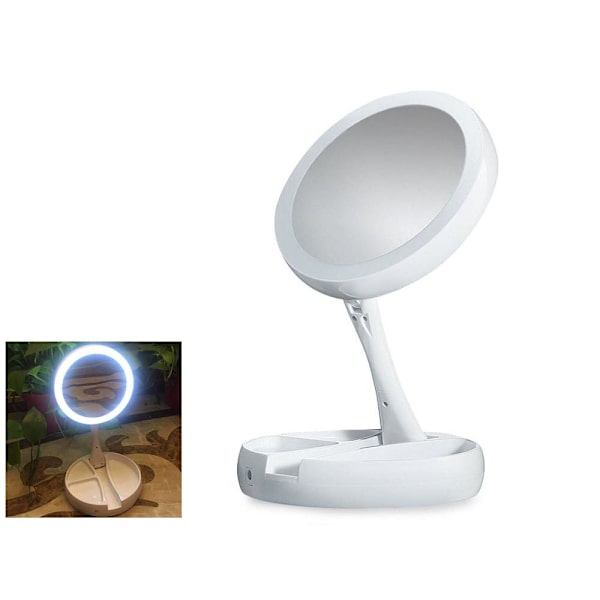 LED Magnifying Mirror Rotating / Makeup Mirror - Makeup Mirror