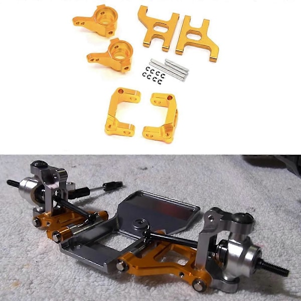 Metal Front Steering Cup C Hub Affjedringsarmsæt til 1/10 RC Crawler Bil CC01 CC-01 Opgraderingsdele