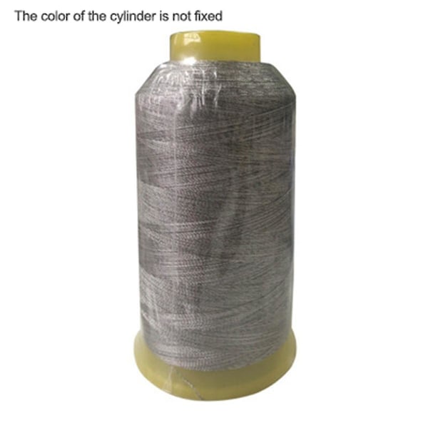 Silverfiber Fast Silverpläterad Fibersytråd DIY Antistatiska Kläder Ledande Filtar Lakan Quilting