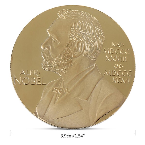 Alfred Bernhard Nobel minnesmynt samling gåva souvenir konst metall anti