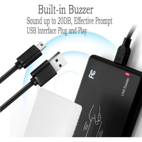 13,56MHz RFID IC Smart Card Reader USB Kontaktfri Nærhetskortleser USB Plug