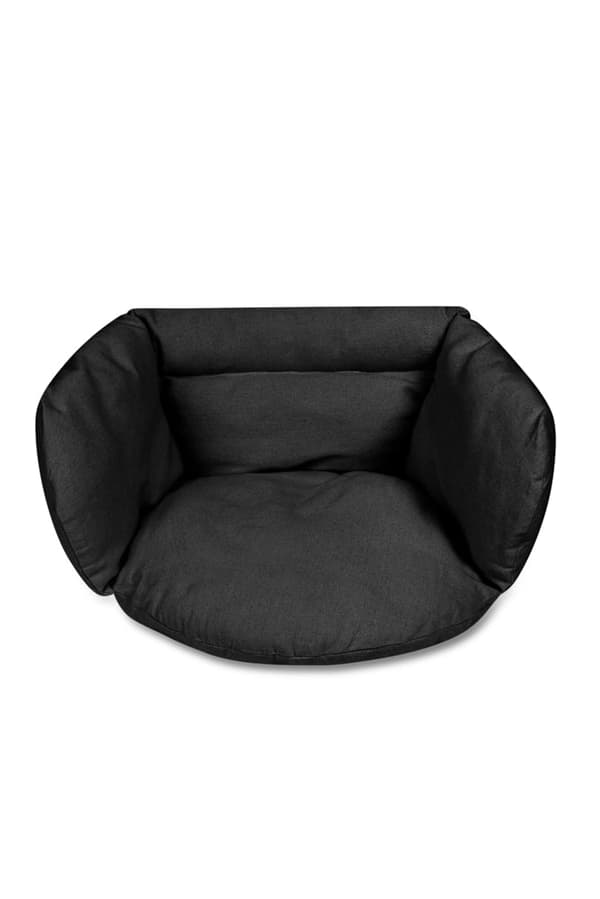 Pute til reirgynge 4-delt svart 56x63x36 cm bomull/polyester