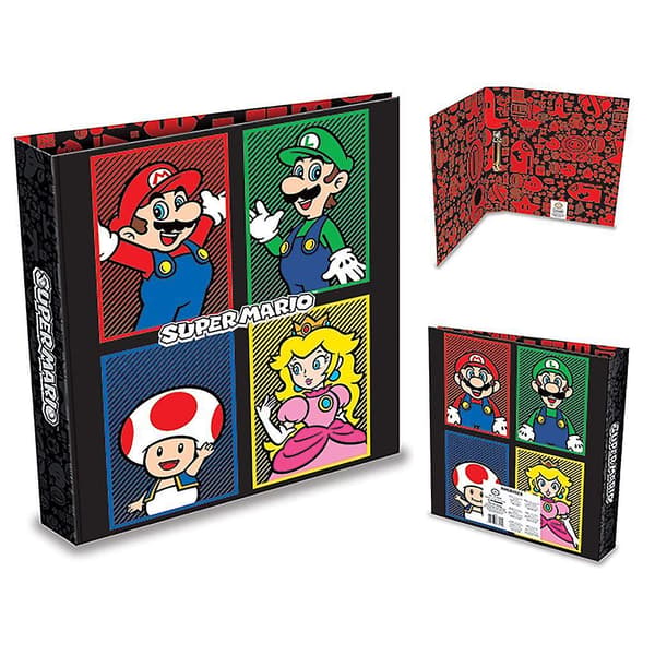 Super Mario A4-renkaakansitoja