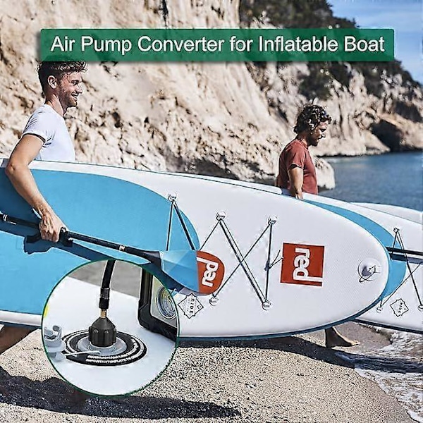 2 Sup Kajak Pumpventiladapter för Uppblåsbar Båt Kanot Paddleboard, Uppblåsbar Konverteringstillbehör