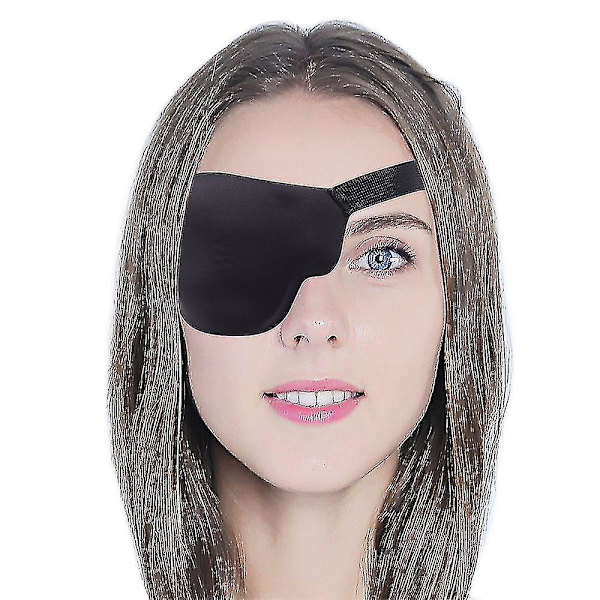 Strabismus ögonlapp, höger ögonlapp ögonlappar, ögonlapp justerbar pirat ögonlapp, justerbar