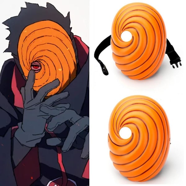 Naruto Uchiha Obito Cosplay Mask Halloween Maskerad Karneval Fest Anime Fancy Dress Up Kostym rekvisita