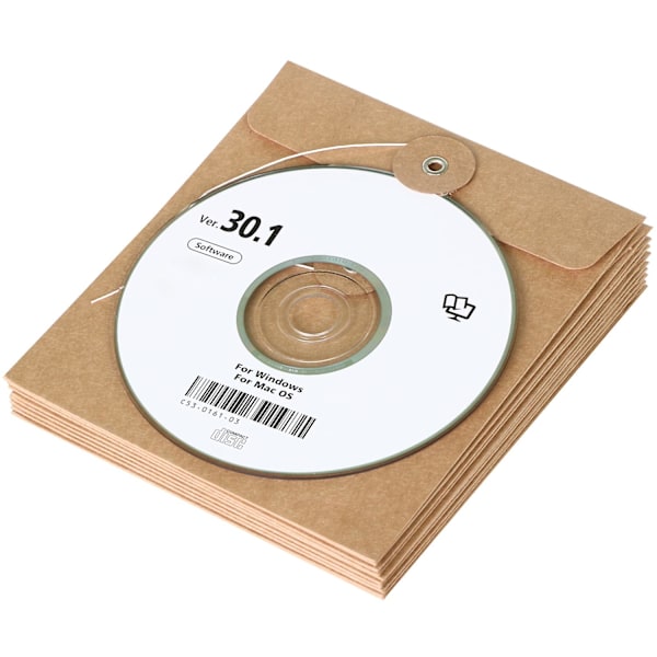 TRIXES 10 kpl Ruskea Kartonkikotelo CD-Koteloille