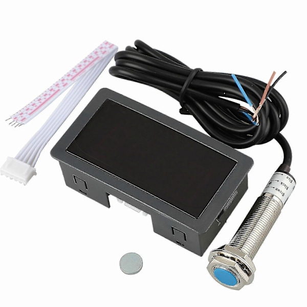4 Digital LED Varvräknare RPM Hastighetsmätare + Hall Proximity Switch Sensor NPN