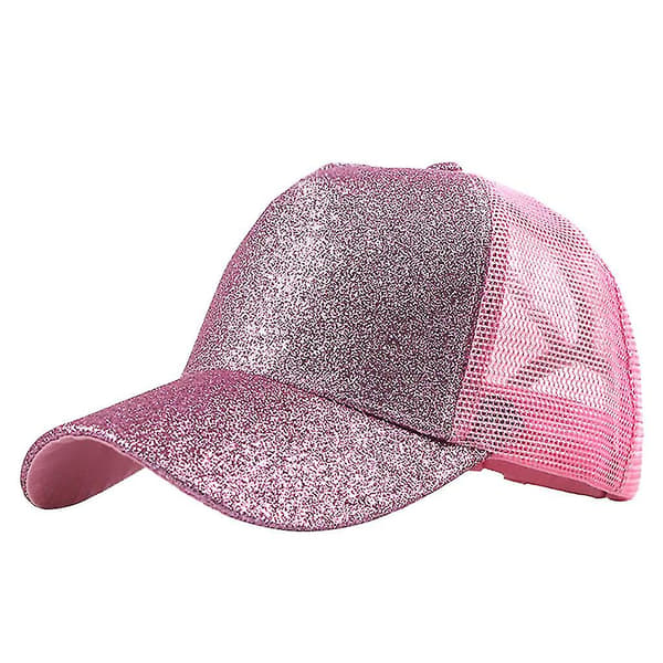 Hårknut Messy Buns Trucker Plain Baseball Visor Cap Unisex Glitter Hat