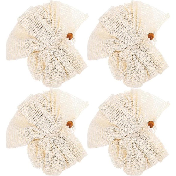 4 st Bad Dusch Loofah Duschbollar Kroppsskrubbare Exfolierande Bad Dusch Loofah Rengöringsartiklar