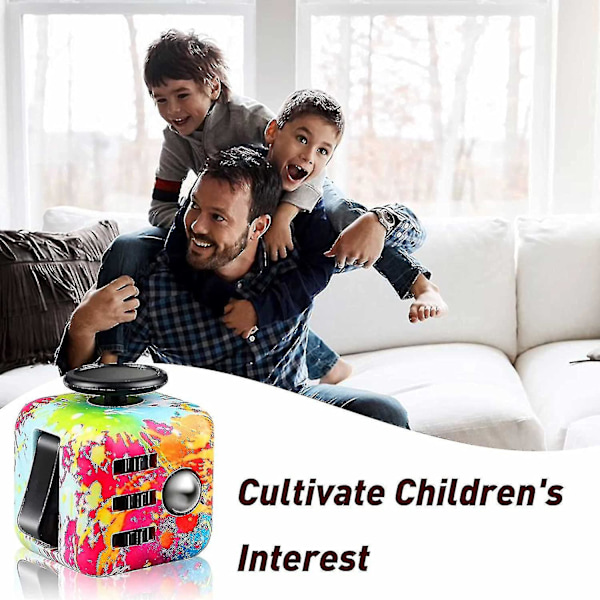 4-pakks Fidget Cube Fidget Leke Magisk Terning Stress Angstlindring Fidget Tocube Fidget Blokk