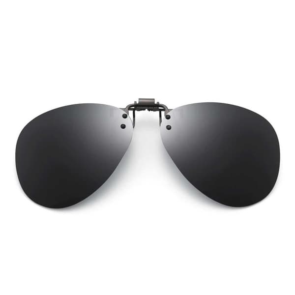 Clip-on Aviator Solbriller Pilotbriller Svart