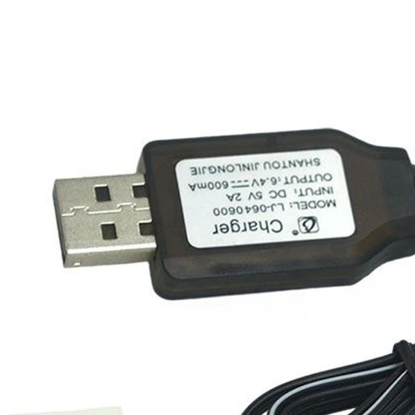 Hywell 600mA 6.4V USB Laderkabel EL4.5-3P Plugg P-til-R for RC Bil Lastebil Sjøfartøy Jy