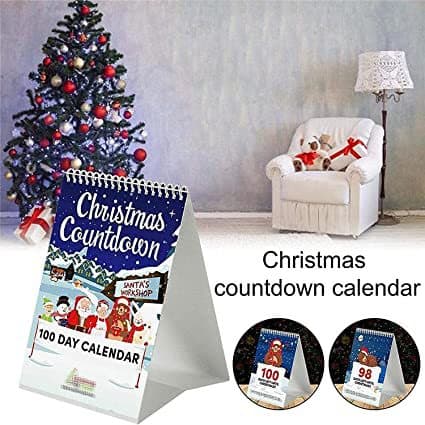 Julkalender 2023 med nedräkning 100 dagar - Julkalender för skrivbordet 100 dagar 1