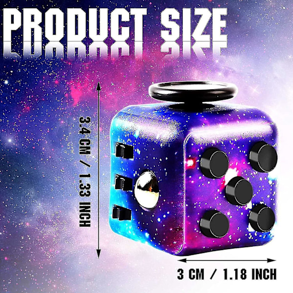 4-pakks Fidget Cube Fidget Leke Magisk Terning Stress Angstlindring Fidget Tocube Fidget Blokk