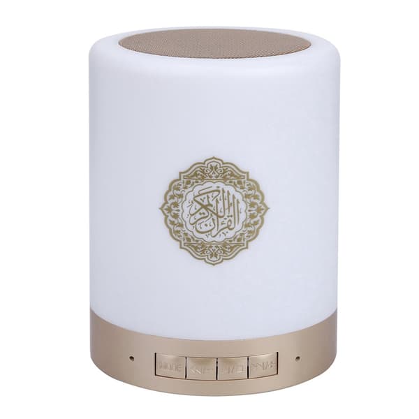 Portable Bluetooth Quran Speaker with Touch LED Light and Wireless Remote Control, 8GB MP3, 16 Languages