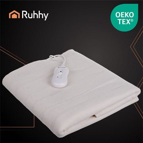 Electric heating mat 190x80 cm 65W 3 heat settings remote control washable