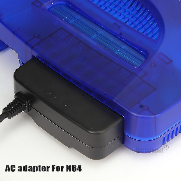 Ny strømadapterlader for Nintendo N64, kompatibel med Nintendo 64