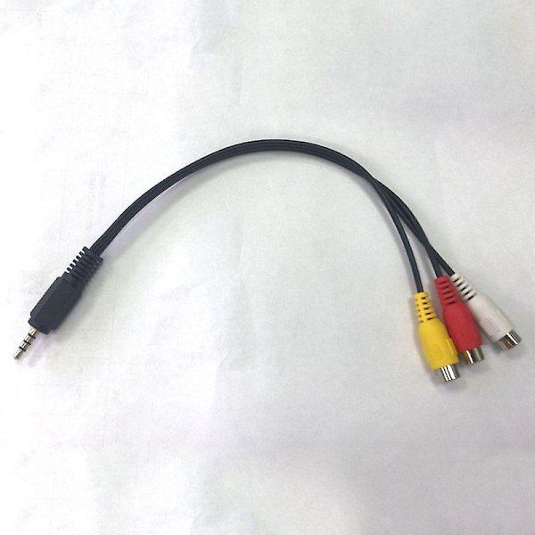 2,5 mm Mini AV -uros 3 RCA -naaras M/F Audio Video -kaapeli Stereoliitäntäsovitinjohto