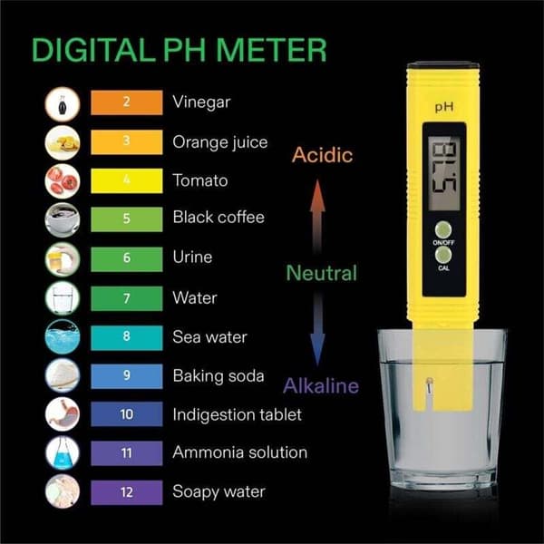 Pool Digital, vandkvalitetstester, elektronisk pH-meter, pH-meter med LCD-skærm pH-test til pools Tester