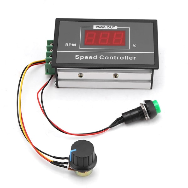 PWM DC Motor Speed Controller - 6-60V, 30A, Start/Stop Switch