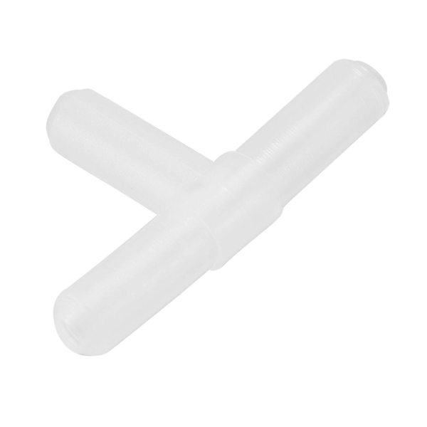 Plastikk 3-veis T-form Akvarium Luftventiler 200 stk Klar Hvit