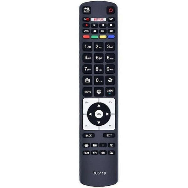 Fjernkontroll RC5118 - Erstatning TV Svart