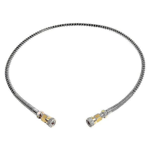 Højtrykslange med fjederindpakning 100 cm lang Pcp Pneumatik Luftpåfyldningspumpe Nylon Sort Slange