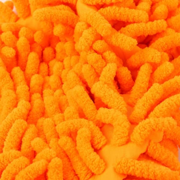 Et par orange rengøringsmoppesko gulvmoppesko