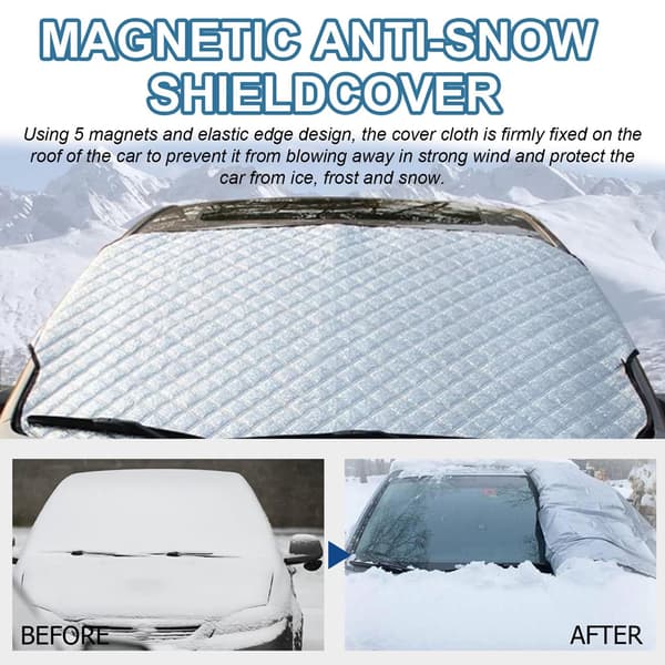 Car Windshield Winter Cover - Prevent Frost, Freezing, and Ice