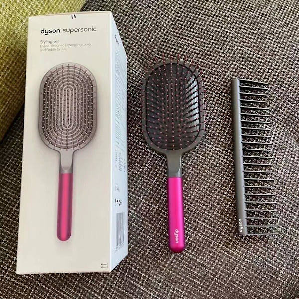 Dyson Supersonic Kam och Paddelborste Styling Set Fuchsia/Nickel 4 Färg