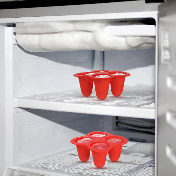 4-pack Halloween Spökisformar i Silikon för Isbitar - Isformar för Hemmet
