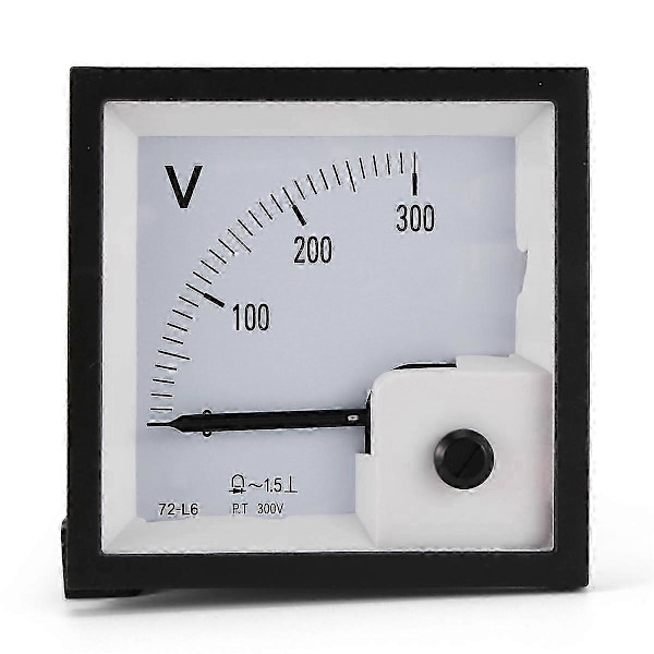 72-L6 Voltmeter 300V Pekares-typ Spänningmätare Mekanisk Huvudpekare Generatoruppsättning Del