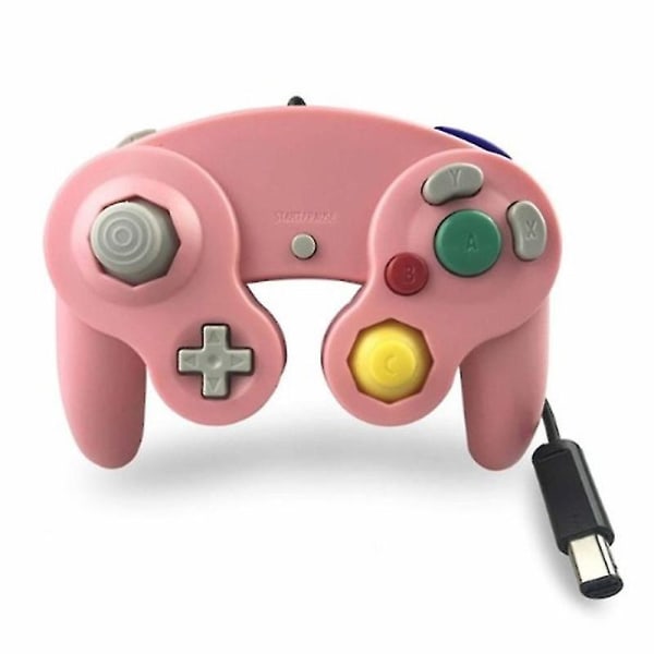 Pink Gamecube Controller, Wired Controller For Wii Nintendo Gamecube