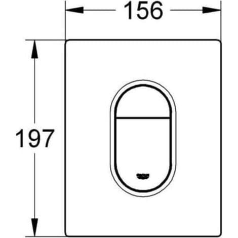 GROHE ARENA COSMOPOLITAN Kontrollpanel – Kontrollratt, Phantom Black 38844KF0