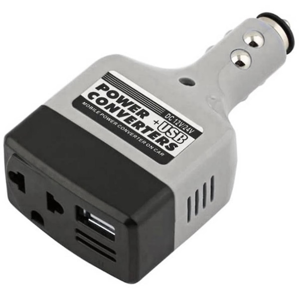 Billag & Varebil Reise 12v Sokkel til USB, 2 & 3 Pins Plugg 2022 Inverter Mini