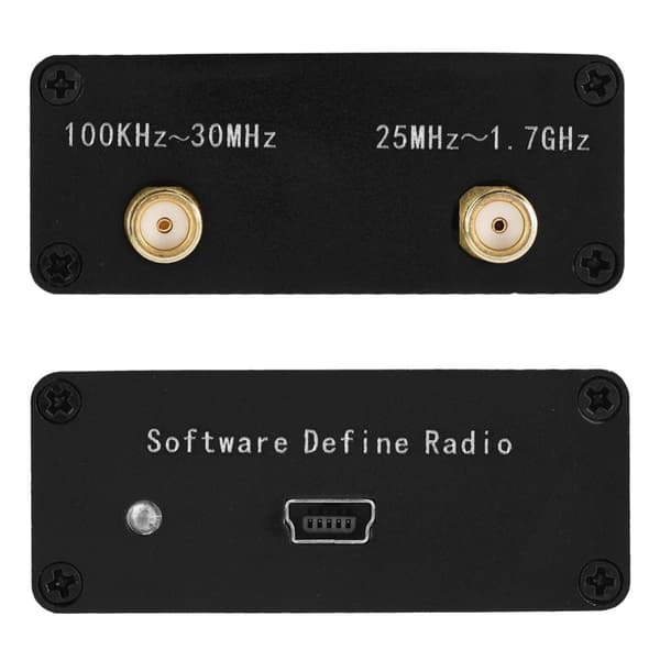 Fullbånds programvareradio HF FM AM RTL SDR-mottaker med antenne