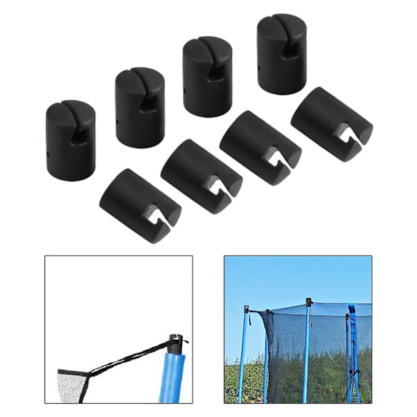 8x Trampolin inhägnad stolpe lock skyddande lock ändskydd skydd vattentät studsmatta skal stång lock för barn hem