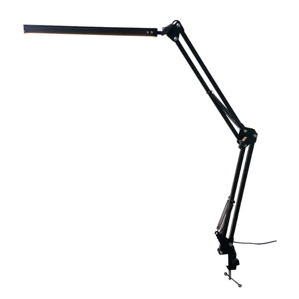 INF LED Skrivebordslampe med Justerbar Svingarm Sort