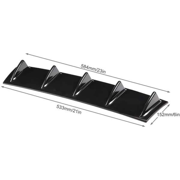 Universal bil bagkofanger chassis hajfinne spoiler vinge læbe diffuser (M)