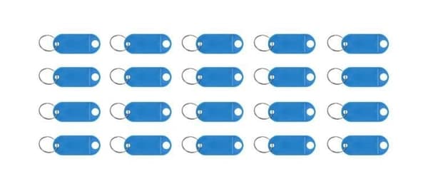Key Identifier with Label Window 100-pack Color Mix 6.5x2.1 cm